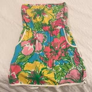 Lily Pulitzer strapless romper dress